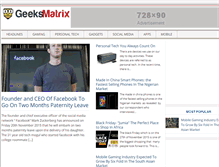 Tablet Screenshot of geeksmatrix.com